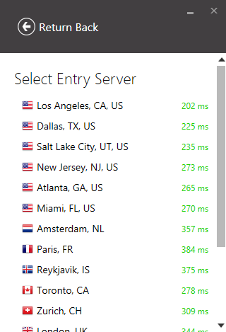 ivpn multi-hop entry server