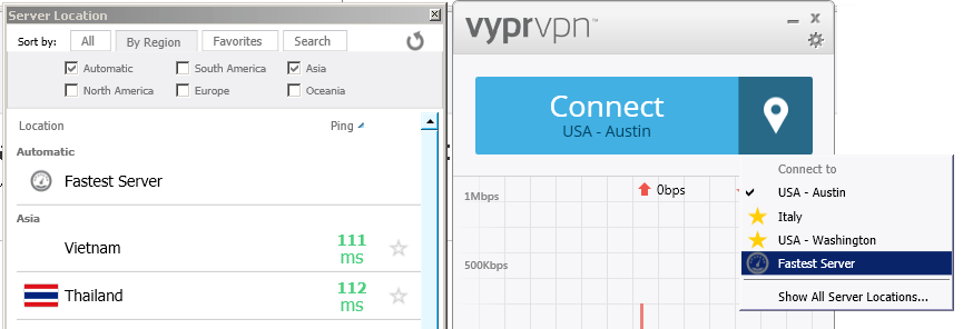 VyprVPN Servers