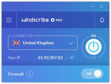 windscribe pro uk server