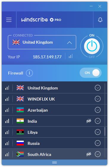 windscribe torrenting selected servers