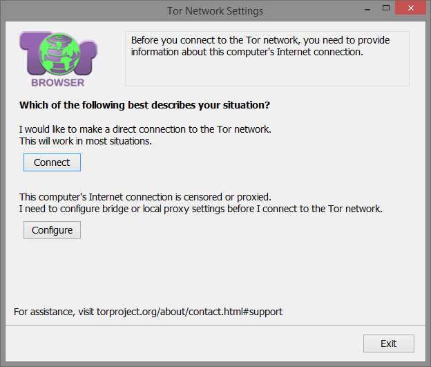 tor network settings