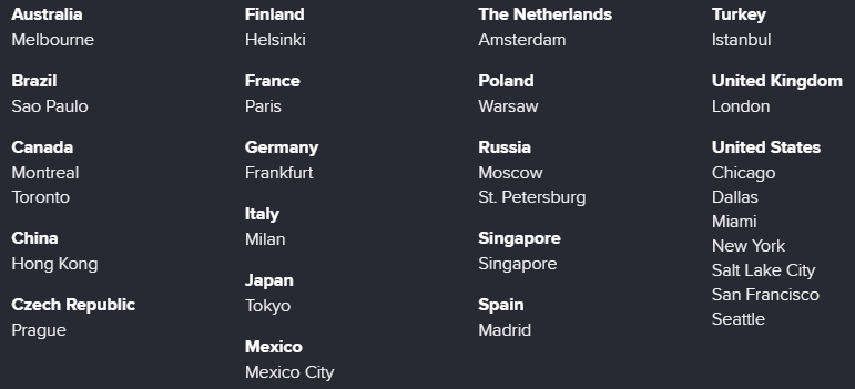 avast secureline servers