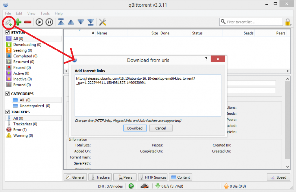 add torrent by hash utorrent