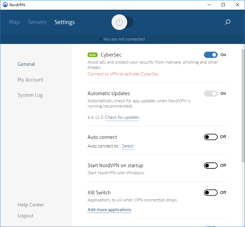 VPN kill switch nordvpn