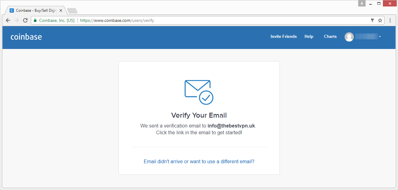 coinbase verify email