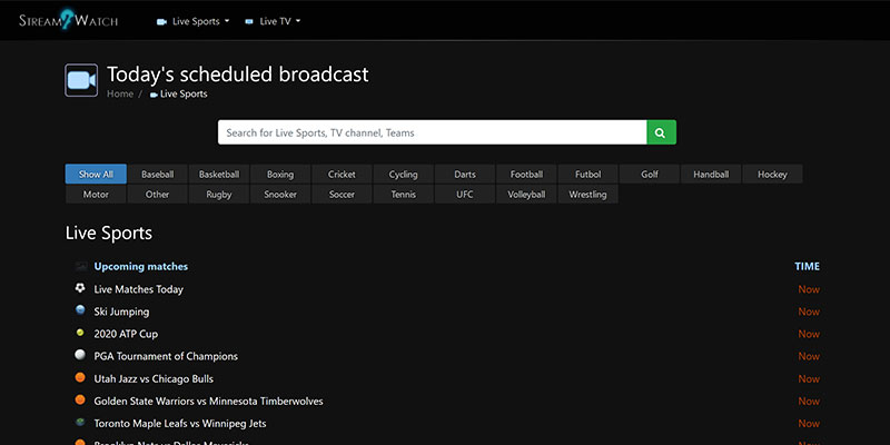 free sport streaming sites stream2watch