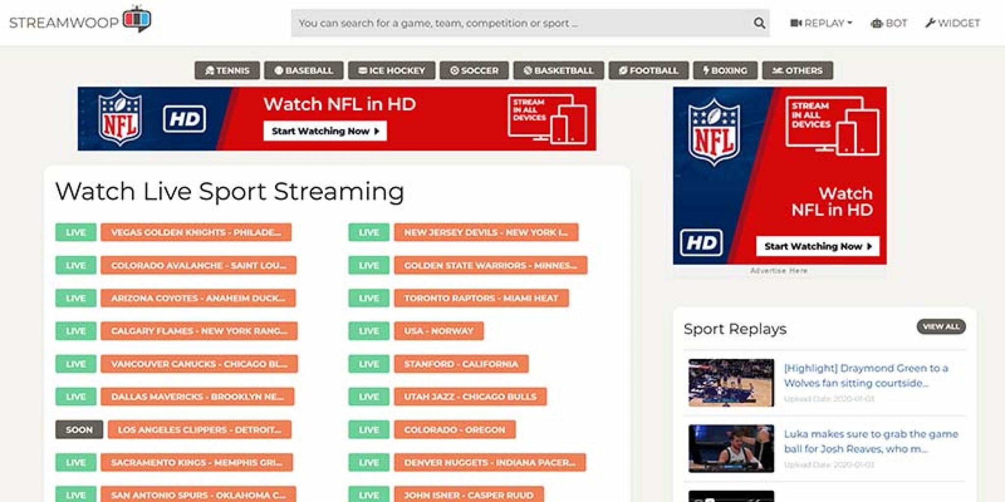 The Best Free Sport Streaming Sites 2024 TheBestVPN.UK