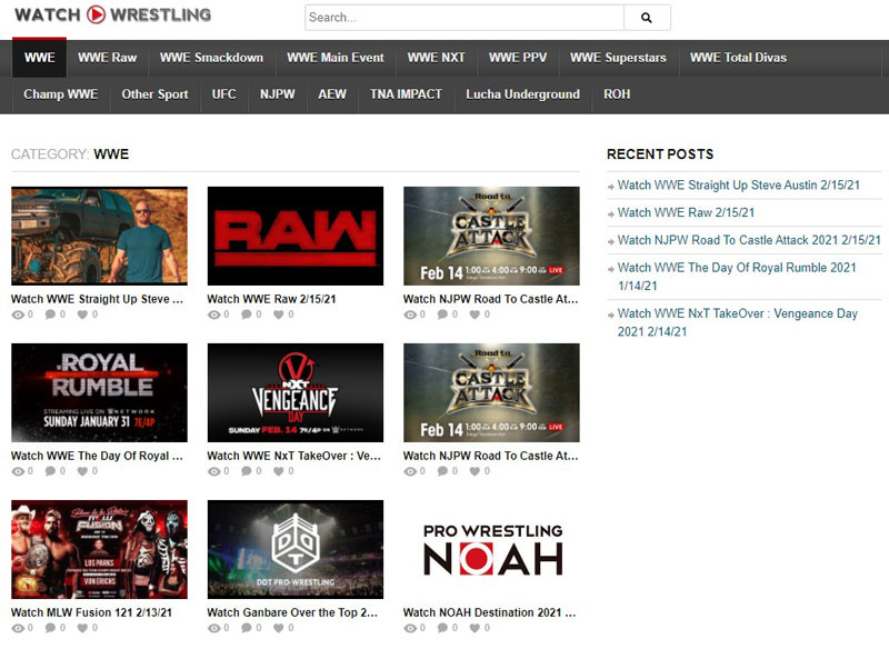 Wwe wrestling online on sale streaming