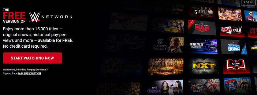 Wwe network is discount free