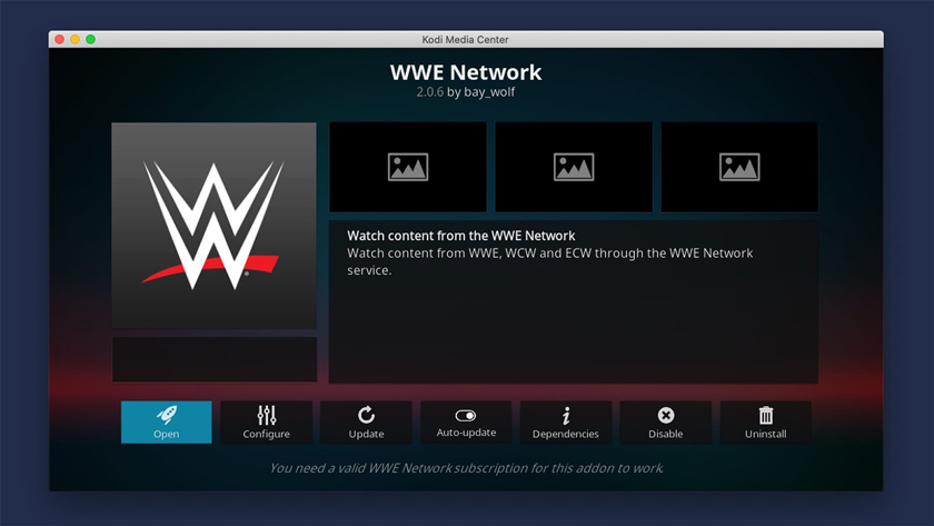 watch wwe online kodi