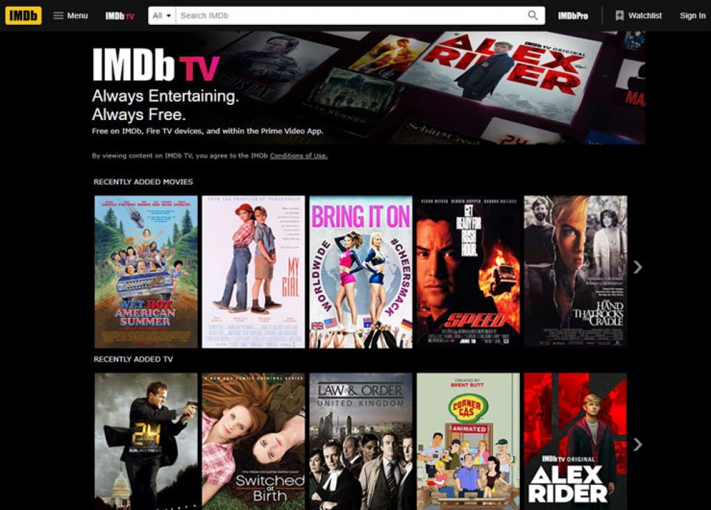 free movie streaming uk websites